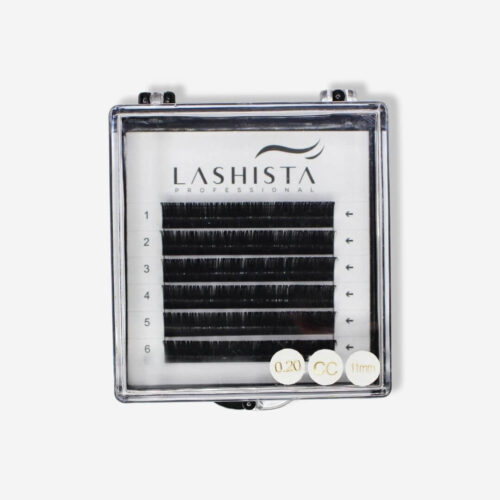 6 row tray of lashista synthetic mink lashes