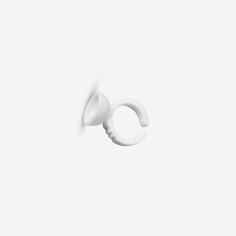 Single white glue ring small
