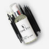 Oil free makeup remover with micro swabs and lint free applicator